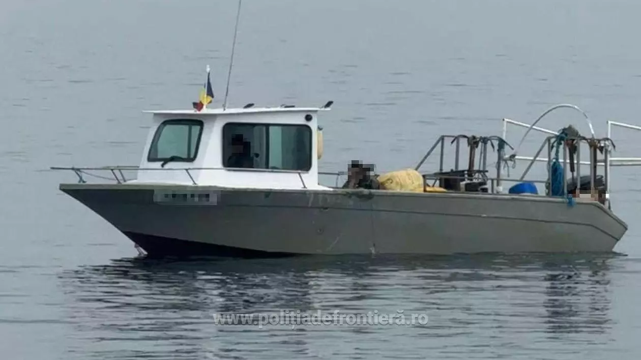 o barcă în Marea Neagră