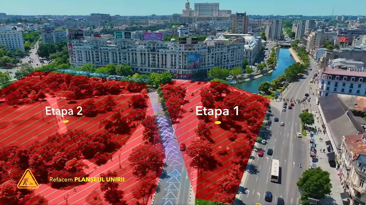 Primele două etape din consolidarea Planșeului Unirii se vor face simultan: Hanul lui Manuc si Parcul Unirii